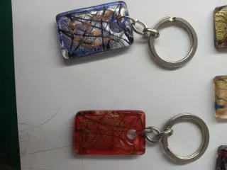 Set 10 Portachiavi Vetro Murano