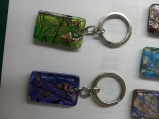 Set 10 Portachiavi Vetro Murano