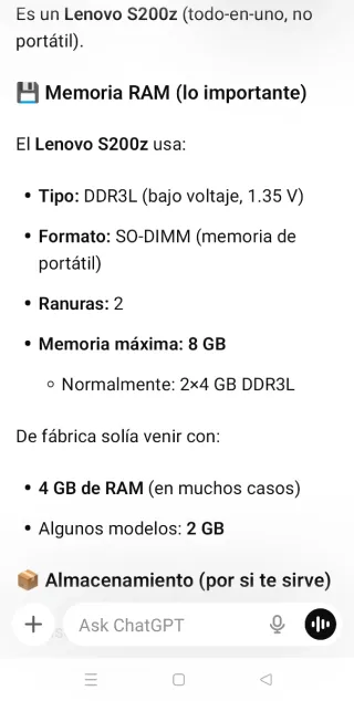 Ordenador Lenovo Blanco