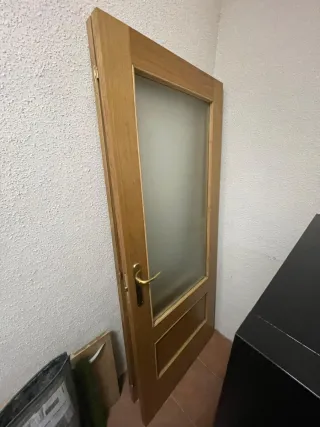 Puertas interiores maciza y acristalada 82,5 cm