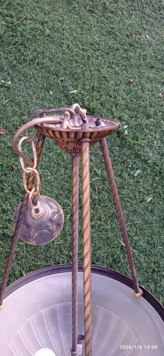 Lámpara de techo clásica dorada