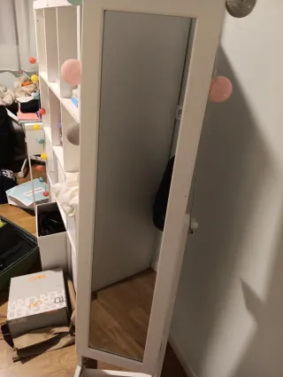 Espejo Joyero Blanco