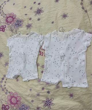 2 Bodies cortos - Bebés gemelos Estrellas 0-1