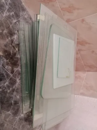 Estanterías de cristal Y PUERTAS CRISTAL GRUESO