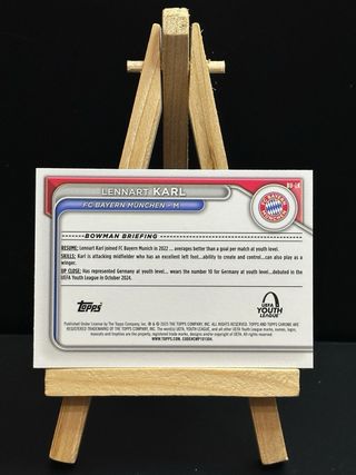 Lennart Karl 1st Bowman Rookie Topps Chrome 24-25