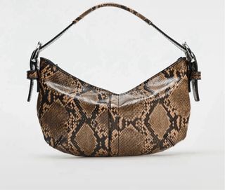 Bolso de hombro estampado animal