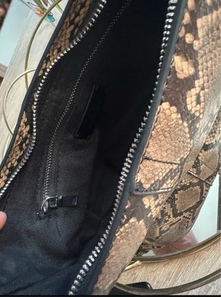 Bolso de hombro estampado animal