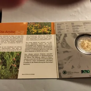 Moneta 5 Euro Argento Lussemburgo Arnica