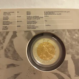 Moneta 5 Euro Argento Lussemburgo Arnica