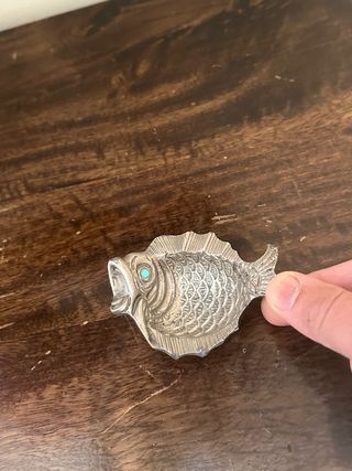 Mini Cenicero Pez con Turquesa