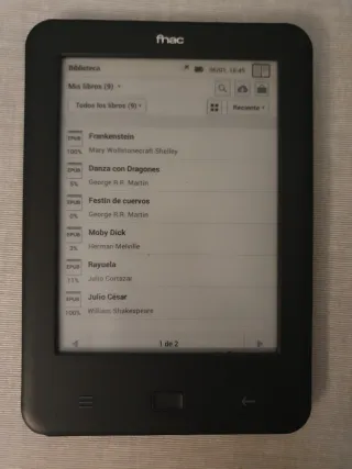 Lector Ebook Fnac Negro