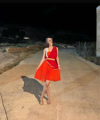 Vestido Romana Diosa Fortuna Talla Única