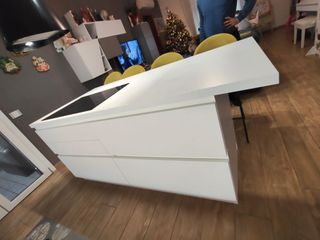 Cucina con isola bianca prezzo trattabile