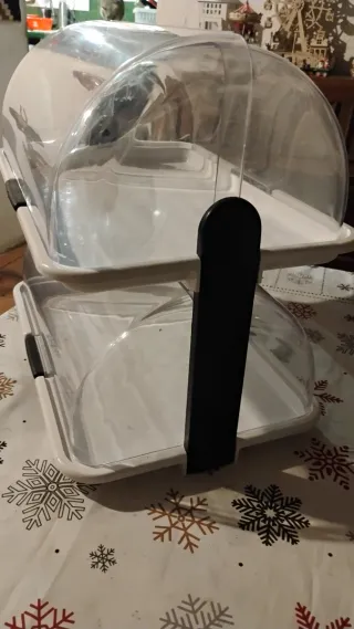 Expositor repostería 2 niveles acríli