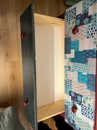 Cómoda 3 cajones patchwork