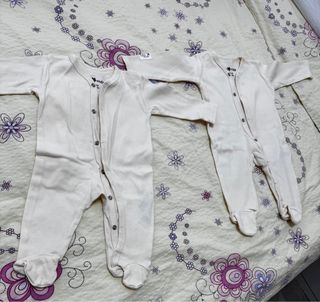2 Pijamas de manga larga Bebé Gemelos 0-3 Meses