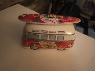 Alcancía cerámica furgoneta hippie