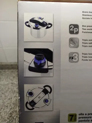 Olla Express Bra Facile 7L Acero Inox Nueva c/caja