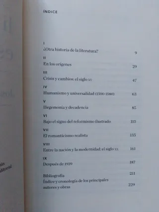 Historia mínima de la literatura española