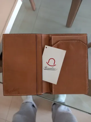 Portafoglio Borsalino Beige/Marrone