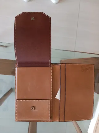 Portafoglio Borsalino Beige/Marrone