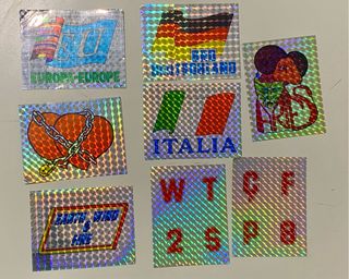 Lotto 22 figurine Panini Stickers anni 80