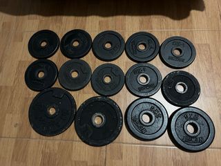 14 Discos de Pesas Hierro 28mm