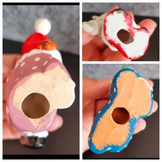 Statuine decor pagliaccio ceramica vintage anni 90