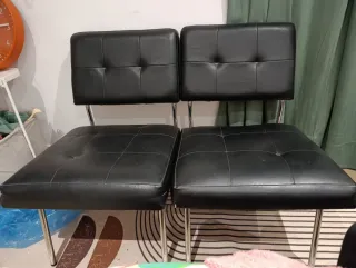 Sillas polipiel negra - Pack o unidad