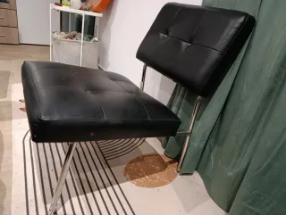 Sillas polipiel negra - Pack o unidad