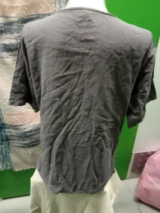 Camiseta casual morada claro de manga corta