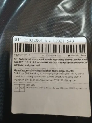 Funda para MacBook Air. 29 x 23 cm