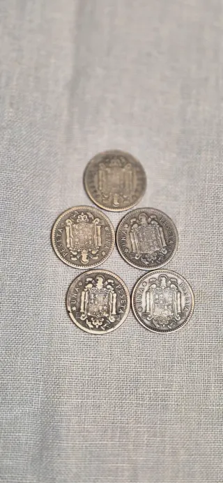 Lote 5 monedas 1947