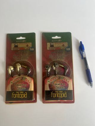 Auriculares Sayona 5m para TV Mega Bass