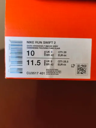 Nike Run Swift 2. Zapatillas Hombre Talla 44