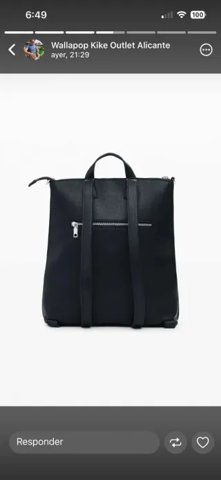 Mochila Mickey Desigual Negra