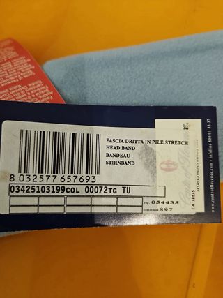 Fascia sportiva Conte of Florence azzurra