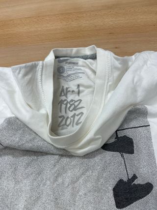 Camiseta Vintage Nike Air Force 1 Blanca talla s