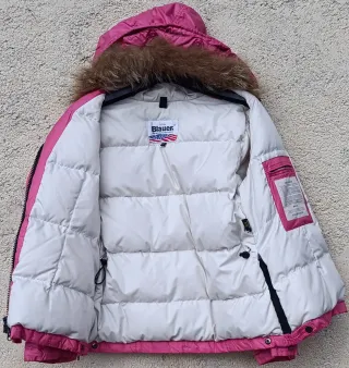 Blauer Giubbino Imbottito Bambina Rosa