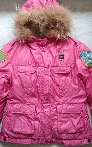 Blauer Giubbino Imbottito Bambina Rosa