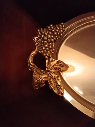 Bandeja y 3 copas decoradas