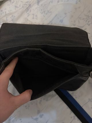 Bandolera Louis Vuitton Negra y Azul muy amplia