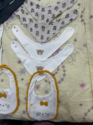 Lote de 10 baberos para bebés gemelos