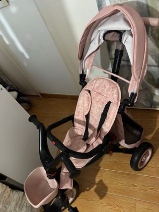 Triciclo Tuc Tuc rosa estampado