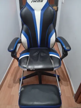Silla Gaming IWOH Negra y Azul