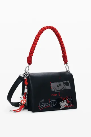 Bolso bandolera Desigual Mickey Negro/Rojo