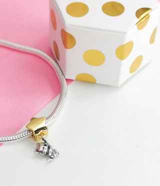 CHARM GATO CON ESTRE PARA PULSERA PANDORA CON CAJA