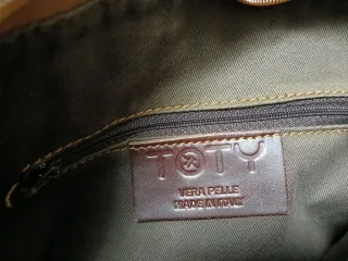 Borsa Toty in vera pelle marrone