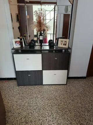 Zapatero de madera 4 puertas