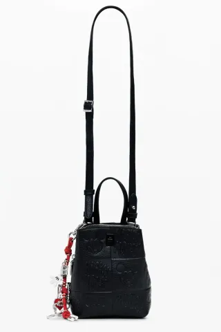 Porta móvil Desigual Negra Mickey Mouse